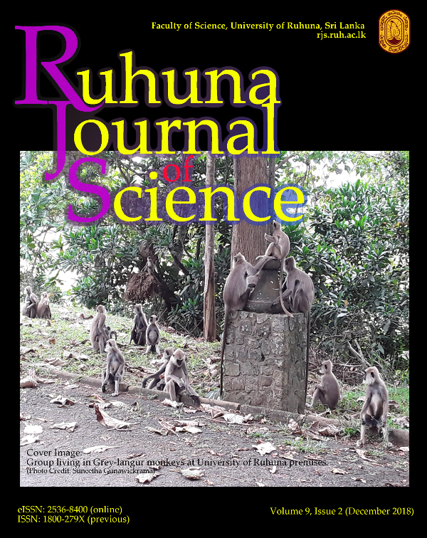 Cover Image: Group living in Grey-langur monkeys at University of Ruhuna premises.