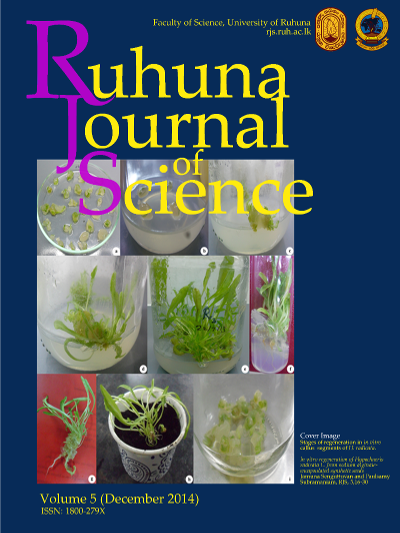 In vitro regeneration of Hypochaeris radicata L. from  sodium alginate-encapsulated synthetic seeds RJS, 5, 16-30